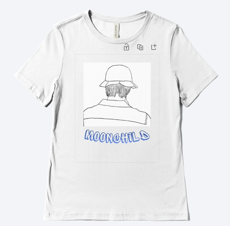 Moonchild Inspired Unisex T-Shirt | Minimal Line Art BTS RM Fan Shirt