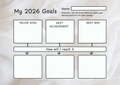 2026 Goal Setting Printable – Free Planning Worksheet