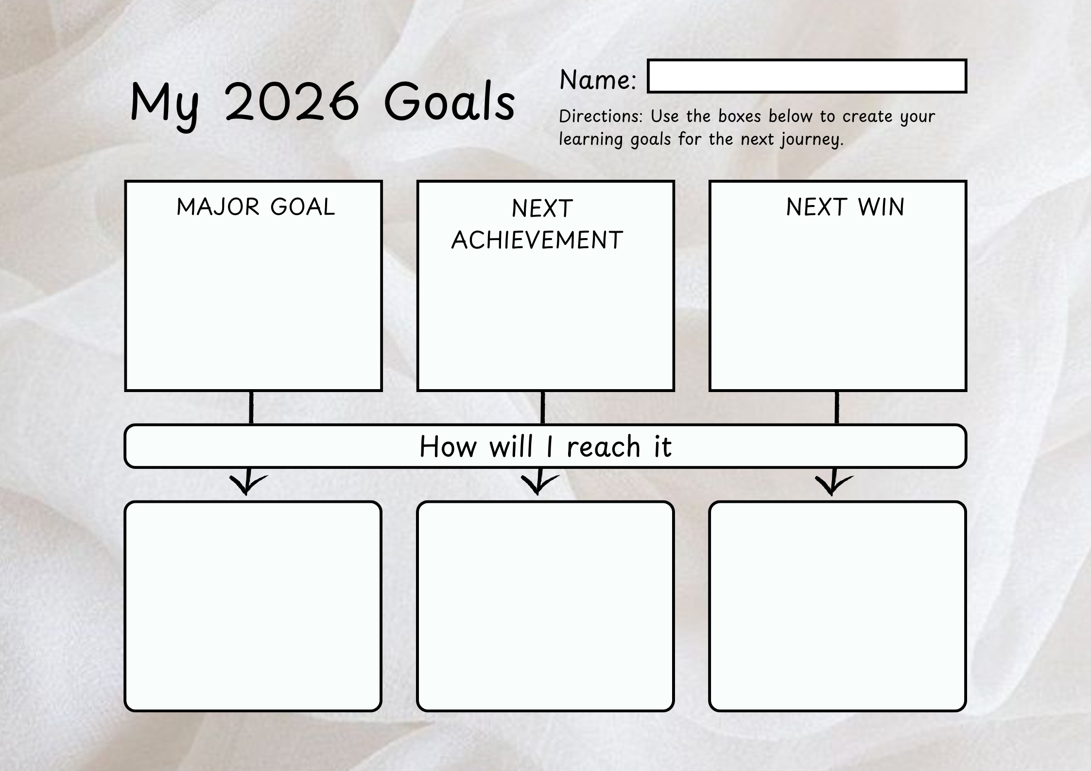 2026 Goal Setting Printable – Free Planning Worksheet